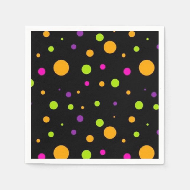 Polka dot pattern napkin (Front)