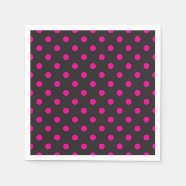 Polka dot pattern napkin (Front)