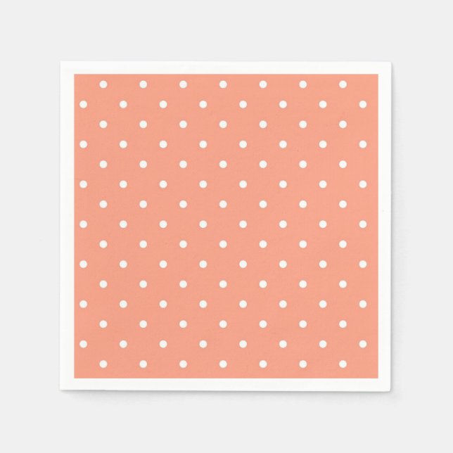 Polka dot pattern napkin (Front)