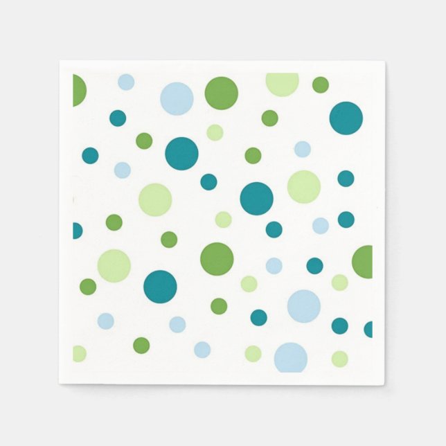 Polka dot pattern napkin (Front)