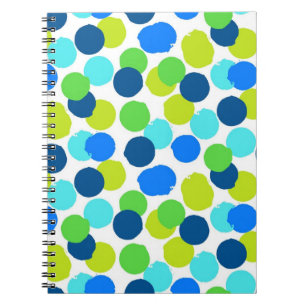 Polka dot pattern notebook