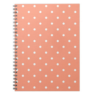 Polka dot pattern notebook
