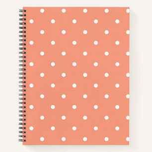 Polka dot pattern notebook