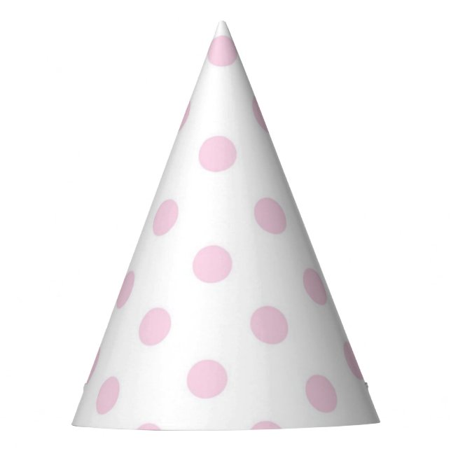 Polka dot pattern party hat (Front)