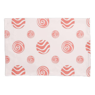 Polka dot pattern pillowcase