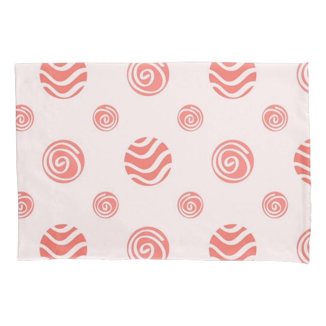 Polka dot pattern pillowcase (Front)