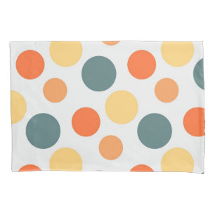 Polka dot pattern pillowcase