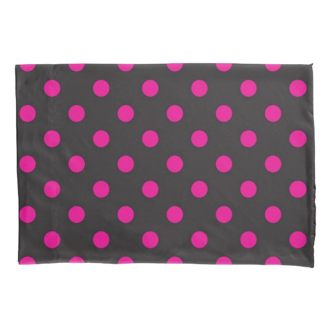 Polka dot pattern pillowcase (Front)