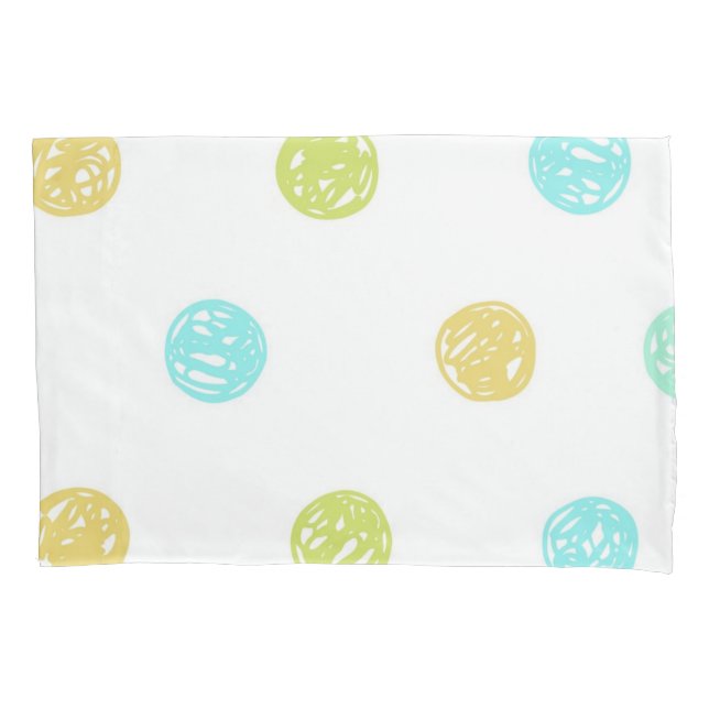 Polka dot pattern pillowcase (Front)
