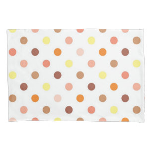Polka dot pattern pillowcase