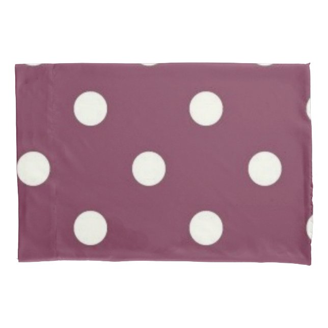 Polka dot pattern pillowcase (Front)
