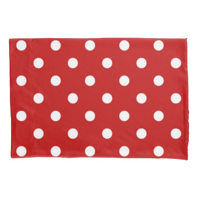 Polka dot pattern pillowcase (Front)