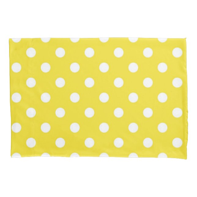 Polka dot pattern pillowcase (Front)