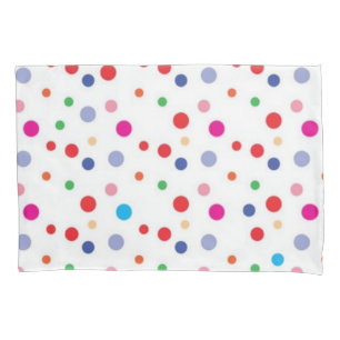 Polka dot pattern pillowcase