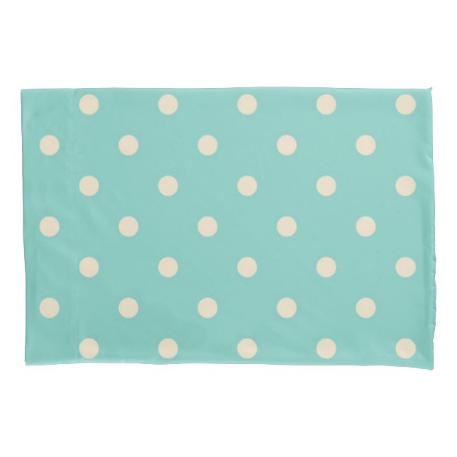 Polka dot pattern pillowcase (Front)