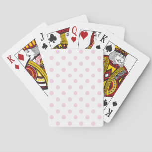 Polka dot pattern playing cards