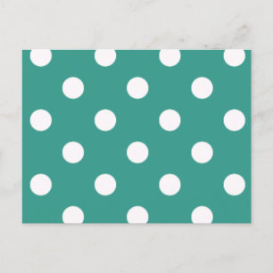 Polka dot pattern postcard