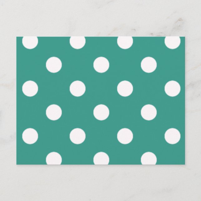 Polka dot pattern postcard (Front)
