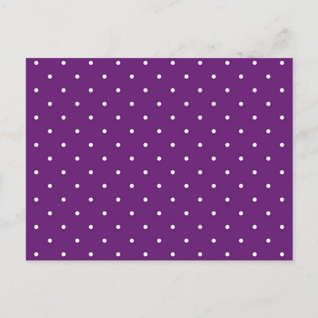 Polka dot pattern postcard (Front)