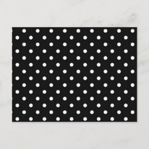 Polka dot pattern postcard