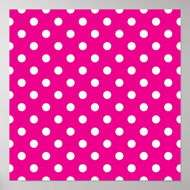 Polka dot pattern poster (Front)