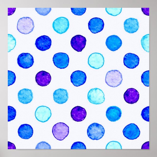 Polka dot pattern poster (Front)