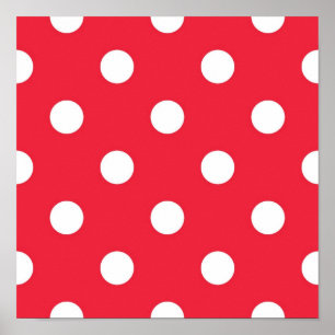 Polka dot pattern poster