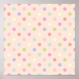 Polka dot pattern poster