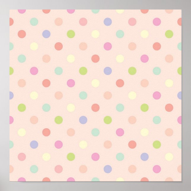 Polka dot pattern poster (Front)