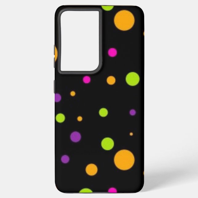 Polka dot pattern samsung galaxy s21 ultra case (Back)