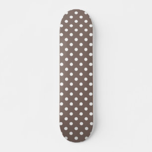 Polka dot pattern skateboard