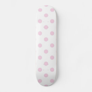 Polka dot pattern skateboard