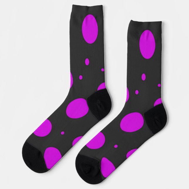 Polka dot pattern socks (Left)