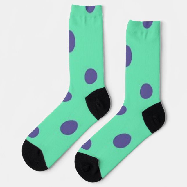 Polka dot pattern socks (Left)