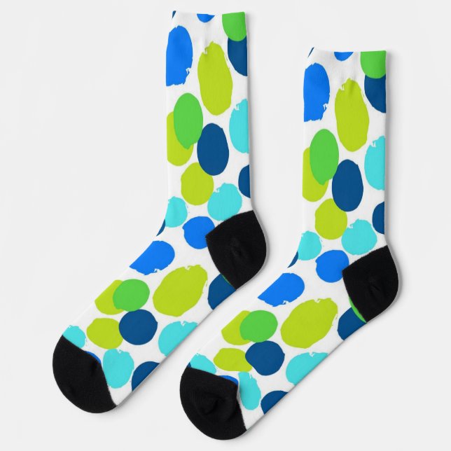 Polka dot pattern socks (Left)