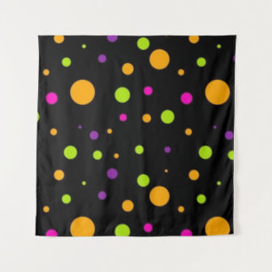 Polka dot pattern tapestry
