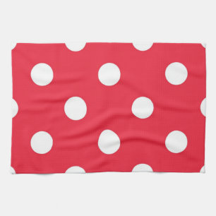 Polka dot pattern tea towel