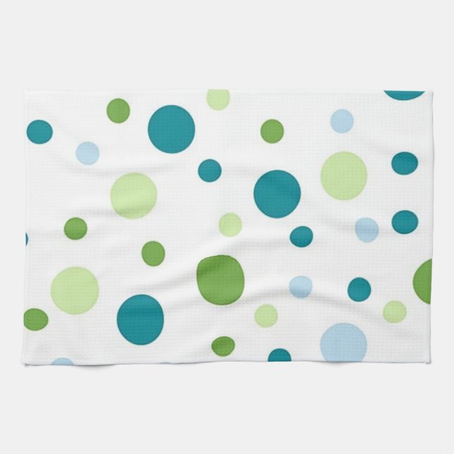 Polka dot pattern tea towel (Horizontal)