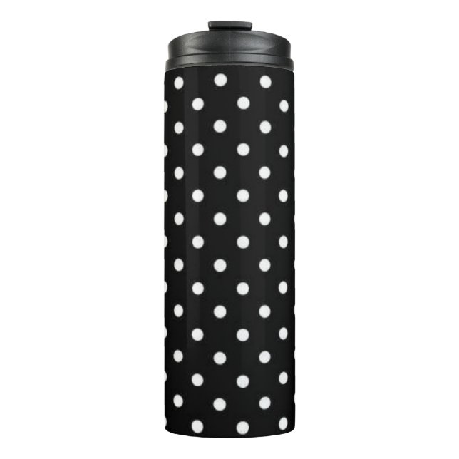 Polka dot pattern thermal tumbler (Front)