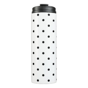 Polka dot pattern thermal tumbler