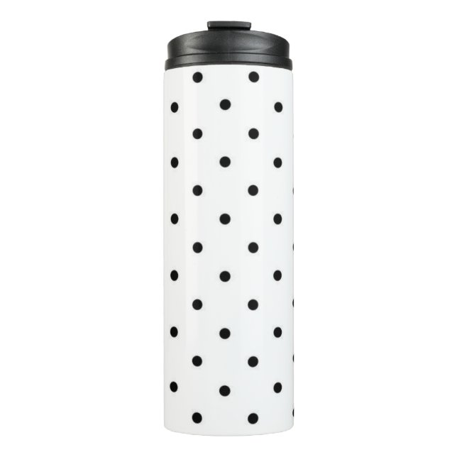 Polka dot pattern thermal tumbler (Front)