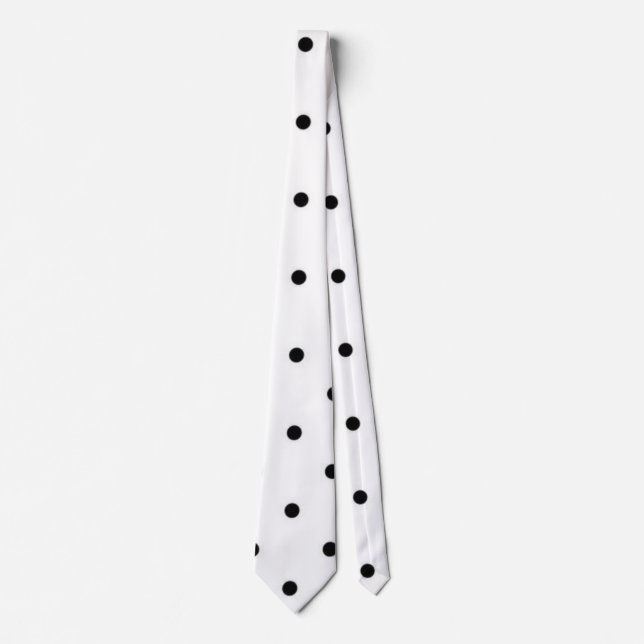 Polka dot pattern tie (Front)