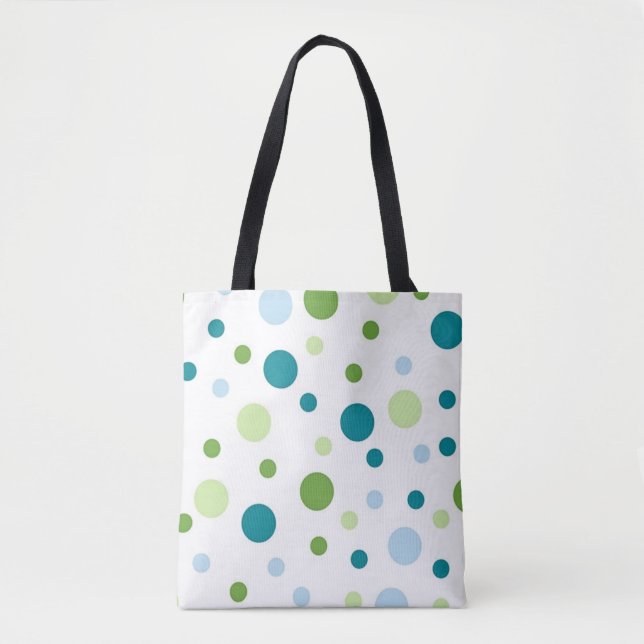 Polka dot pattern tote bag (Front)