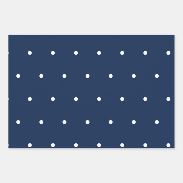 Polka dot pattern wrapping paper sheet (Front)
