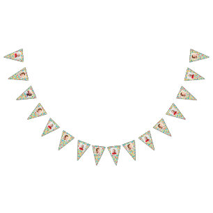 Polka Dot Patterned Bunting with Photos Bunting