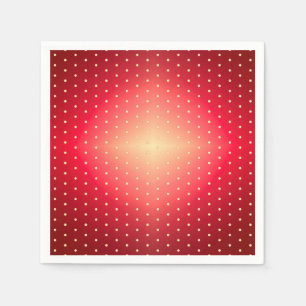 Polka Dot Patterned Red Napkin
