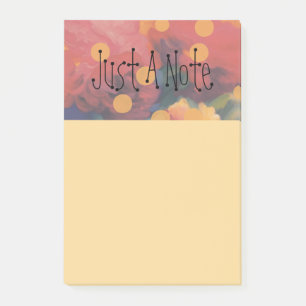 Polka Dot Peony Parade "Just A Note" Post-it Notes