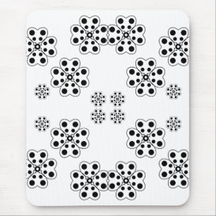 Polka Dot Petals Pattern  Mouse Mat