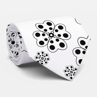 Polka Dot Petals Pattern  Tie