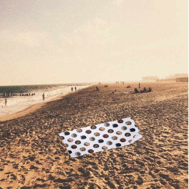 Polka Dot Photo Collage Beach Towel (Creator Uploaded)